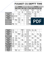 Final Time Table Spring 2018 (Morning)