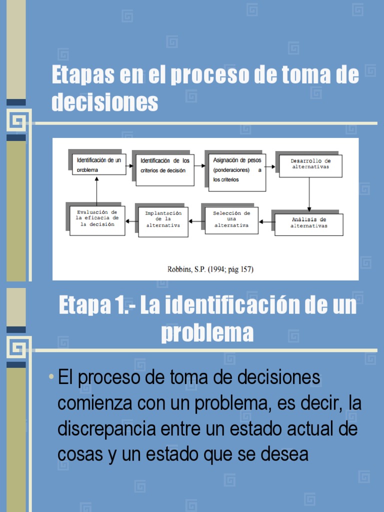 Etapas del Proceso de Toma de Decisiones | PDF | Toma de decisiones ...