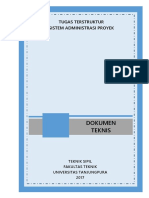 Dokumen Teknis: Tugas Terstruktur Sistem Administrasi Proyek