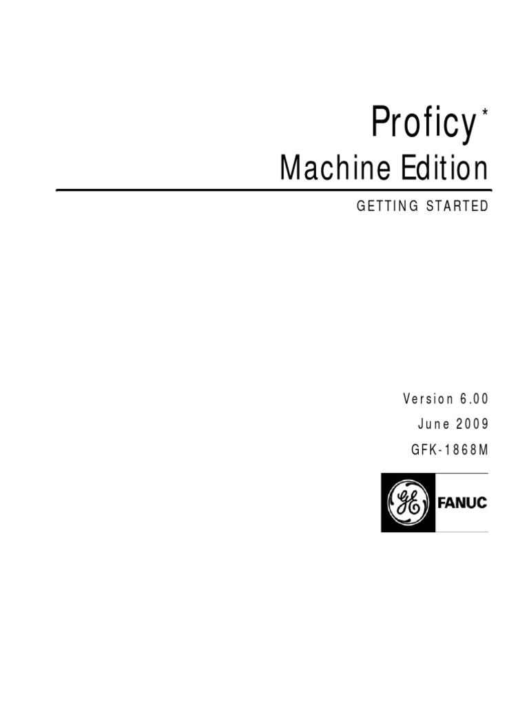 GE Proficy Machine Edition Getting Started PDF Windows Xp
