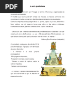 A Vida Quotidiana 5º Ano 2º Período