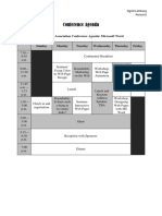 Conference Agenda