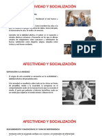 Afectividad y Socializaciòn