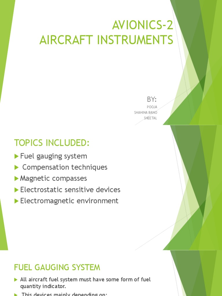 Avionics Aircraft Instruments PDF Compass Series And Parallel