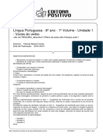 LinguaPortuguesa 8ºano 1ºvolume Unidade1 VozesDoVerbo PDF