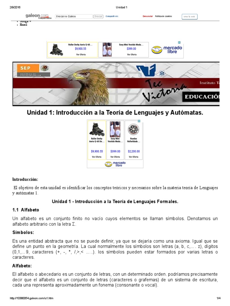 Lenguajes y Automatas Unidad 1 PDF | PDF | Lenguaje de programación ...