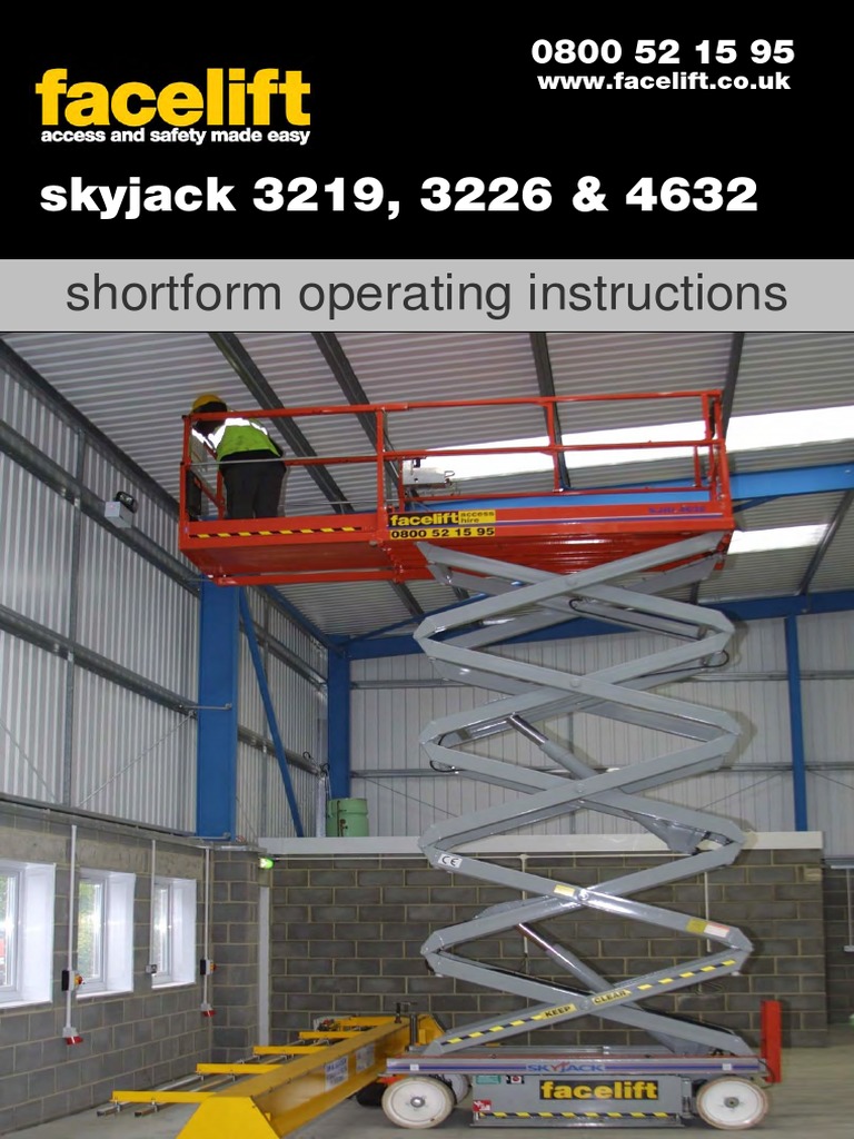 Skyjack User Manual PDF Battery Charger Elevator