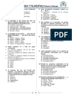 Psicología y Filosofía: Procesos Psíquicos y Escuelas