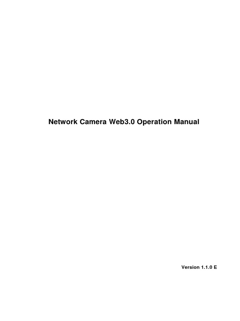 Network Camera User Guide | PDF | Exposure (Photography) | Computer Network