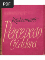 Percepção Criadora - Krishnamurti