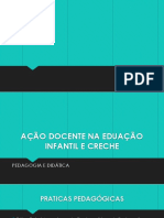 Ação Docente Na Eduação Infantil e Creche