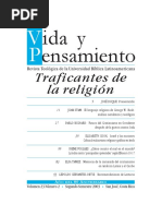Vida y Pensamiento - Traficantes de La Religión PDF