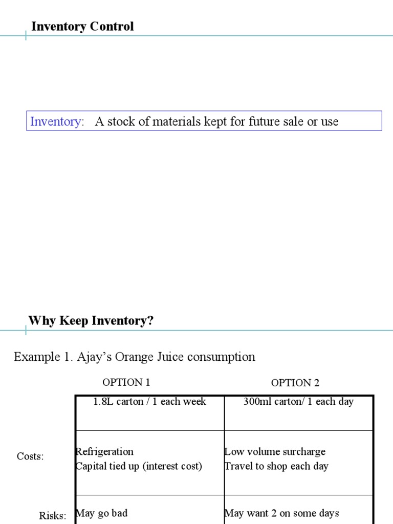 Effective Inventory Control Strategies | PDF