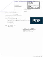 Cohen V United States Order Granting Trump Intervention