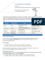 Acentuación Ortográfica. La Tilde