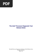 The Intel® Processor Diagnostic 4.1.0.24.W For Windows 32 Bit OS Release Notes