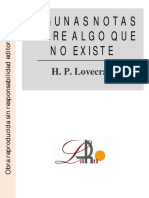 Algunas Notas Sobre Algo Que No Existe