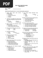 Soal Ujian Semester Ganjil PKN Kelas 3 SD