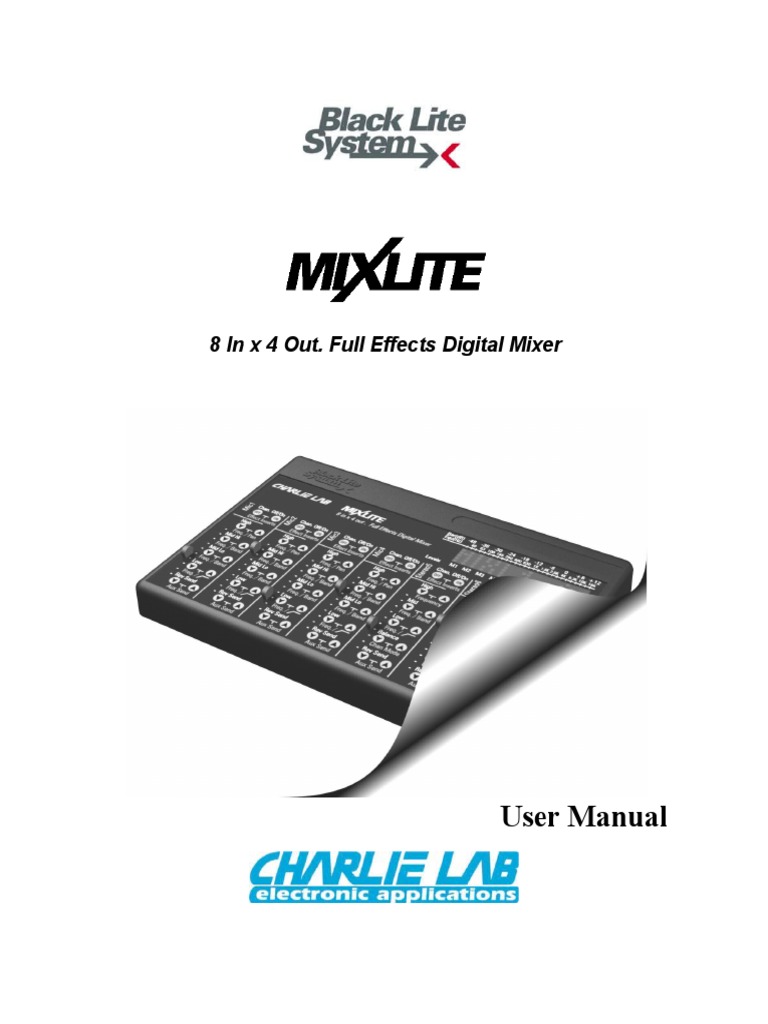 User Manual: 8 in X 4 Out. Full Effects Digital Mixer | PDF ...