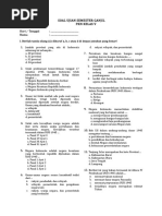 Soal Ujian Semester Ganjil PKN Kelas 5 SD