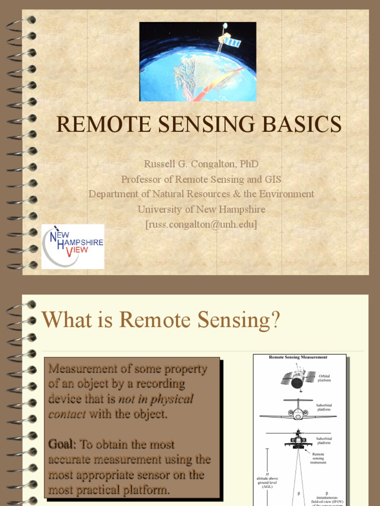 Introduction to Remote Sensing Basics | PDF | Remote Sensing ...