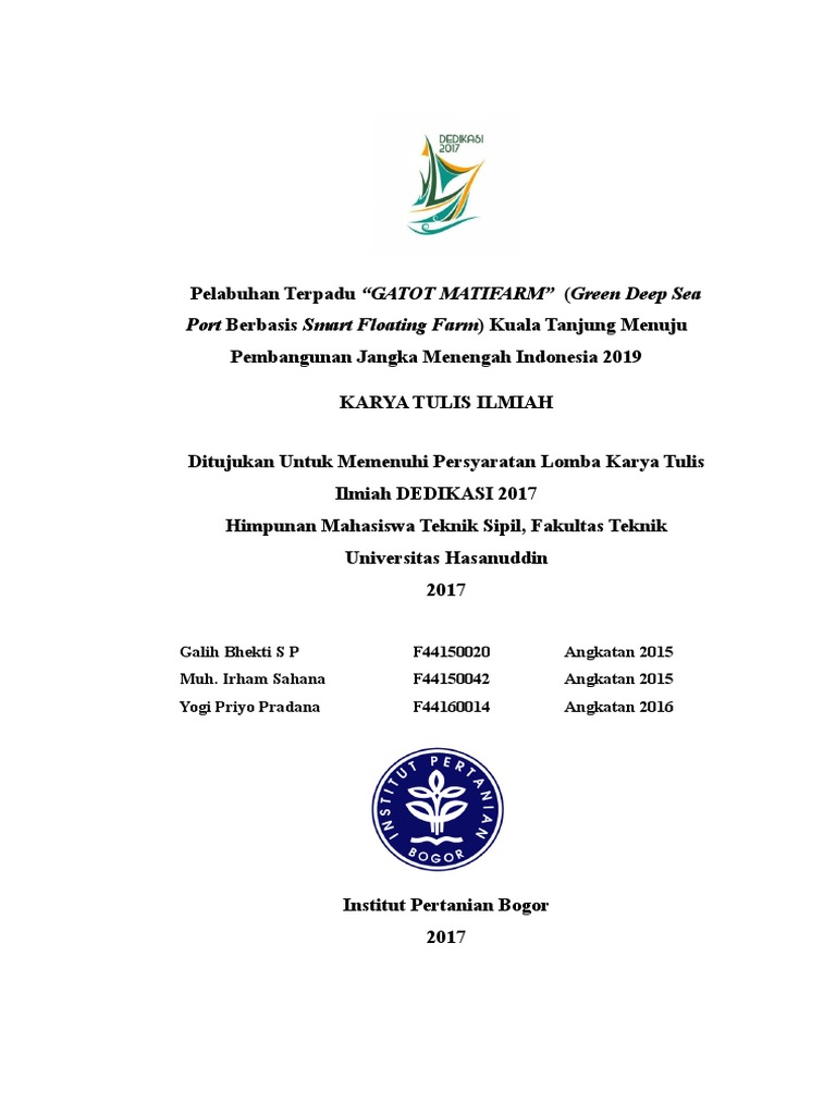Lomba Karya Tulis Ilmiah Teknik Sipil Ada Lomba
