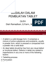 Masalah Dalam Pembuatan Tablet