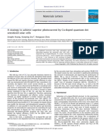 A Strategy to Achieve Superior Photocurrent by Cu-doped Quantum Dot