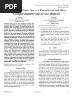 Influence of Plastic Fines on Compaction and Shear Strength Characteristics of Soil Mixtures