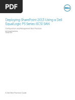 2008-N-BP-SP - Deploying SharePoint Server 2013 Using Dell EqualLogic PS Series ISCSI SAN