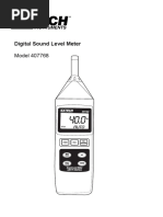 Digital Sound Level Meter: User's Manual