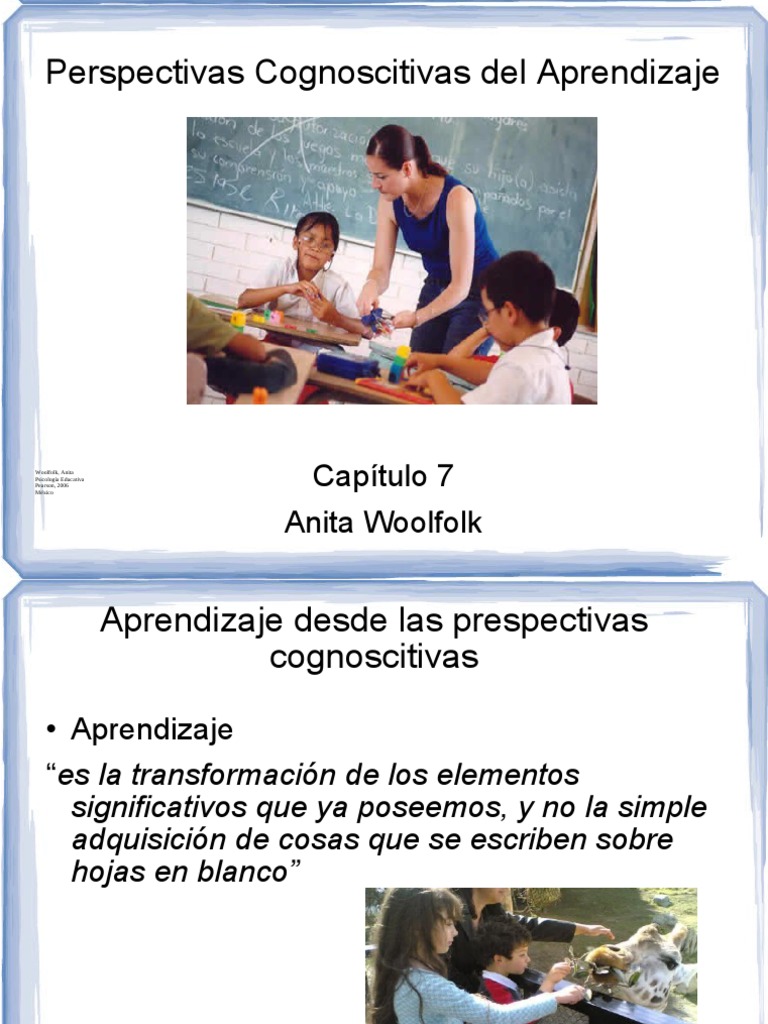Perspectivas Cognoscitivas del Aprendizaje | PDF | Memoria | Percepción