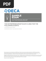 HS Entrepreneurship Sample Exam