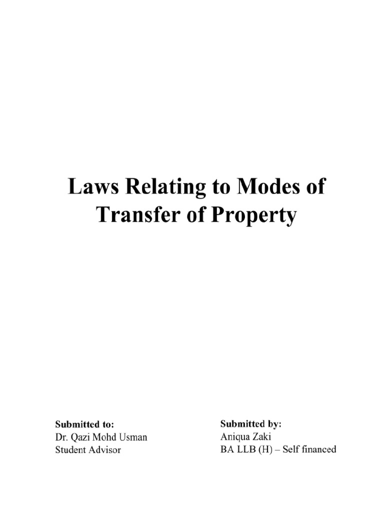 TPA Project 1 PDF Mortgage Law Lease