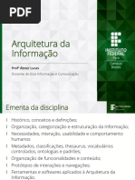 Introdução a Arquitetura Da Informação