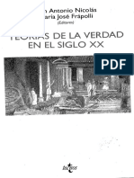 NICOLAS, J. a. y FRAPOLI, M. J., Teorias de La Verdad en El Siglo XX,  1997