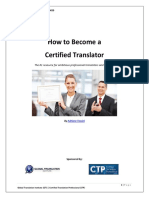 How To Become A Certified Translator 2016 PDF