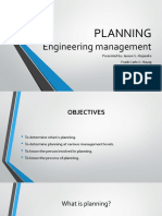 Engineering Management: Planning