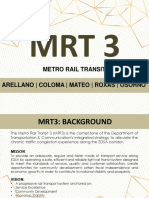 MRT 3 Background and Macroeconomic Data Analysis