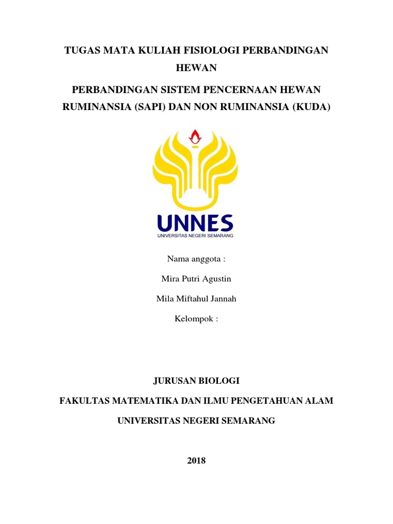 Perbandingan Sistem Pencernaan
