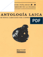 PEÑA RUIZ, H. y TEJEDOR de LA IGLESIA, C. - Antologia Laica. 66 Textos Comentados Para Comprender El Laicismo - Universidad de Salamanca, 2009
