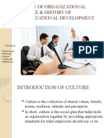 Profile of Organizational Culture & History of Organizational Development