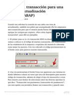 Crear Una Transacción Para Una Vista de Actualización (SM30) (ABAP) Simplement