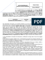 Acta de Entrega de 15 Extintores Juan Angulo Jose