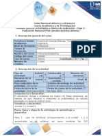 Guía de actividades y rúbrica de evaluación – Paso-5-Evaluación Nacional POA (prueba objetiva abierta)