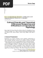 SMOLKA, Ana - Cultural Diversity and Theoretical Diferences Perspectives and Dificulties in Cross-cultural Psychology