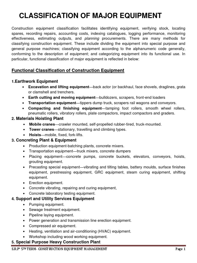 5th Term - Construction Equipment Management | PDF | Crane (Machine ...