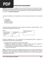 5th Term - Operations Management