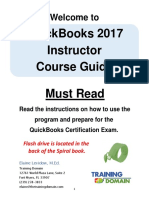 QuickBooks Instructor Course Guide
