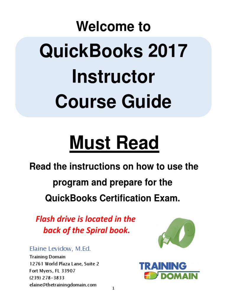 Quickbooks student guide 2017 pdf